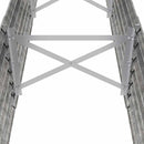 plantekasse 224x40x36 cm galvaniseret stål sølvfarvet