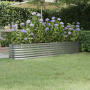 plantekasse 224x40x36 cm galvaniseret stål sølvfarvet