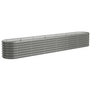 plantekasse 260x40x36 cm galvaniseret stål grå