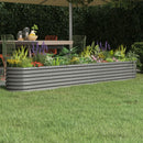 plantekasse 260x40x36 cm galvaniseret stål grå
