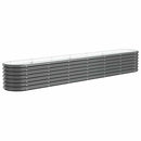 plantekasse 260x40x36 cm galvaniseret stål antracitgrå