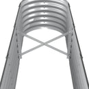 plantekasse 260x40x36 cm galvaniseret stål antracitgrå