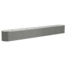 plantekasse 332x40x36 cm galvaniseret stål grå