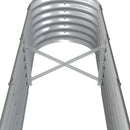 plantekasse 332x40x36 cm galvaniseret stål grå