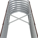 plantekasse 332x40x36 cm galvaniseret stål brun