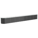 plantekasse 332x40x36 cm galvaniseret stål antracitgrå