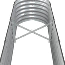 plantekasse 332x40x36 cm galvaniseret stål antracitgrå