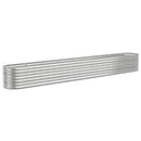 plantekasse 332x40x36 cm galvaniseret stål sølvfarvet
