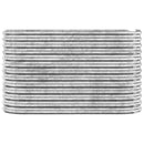 plantekasse 114x40x68 cm galvaniseret stål sølvfarvet