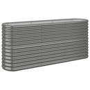 plantekasse 152x40x68 cm galvaniseret stål grå