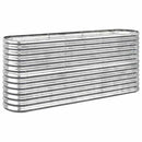 plantekasse 152x40x68 cm galvaniseret stål sølvfarvet