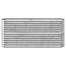 plantekasse 152x40x68 cm galvaniseret stål sølvfarvet