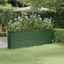 plantekasse 224x40x68 cm galvaniseret stål grøn