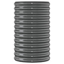 plantekasse 224x40x68 cm galvaniseret stål antracitgrå