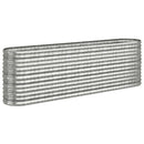 plantekasse 224x40x68 cm galvaniseret stål sølvfarvet