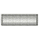 plantekasse 224x40x68 cm galvaniseret stål sølvfarvet
