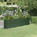 plantekasse 260x40x68 cm galvaniseret stål grøn