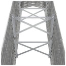plantekasse 260x40x68 cm galvaniseret stål sølvfarvet