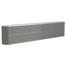 plantekasse 332x40x68 cm galvaniseret stål grå