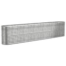 plantekasse 332x40x68 cm galvaniseret stål sølvfarvet