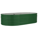 plantekasse 152x80x36 cm galvaniseret stål grøn