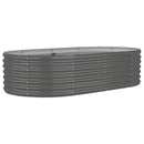 plantekrukke 152x80x36 cm galvaniseret stål grå