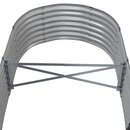 plantekasse 152x80x36 cm galvaniseret stål antracitgrå