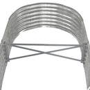 plantekasse 152x80x36 cm galvaniseret stål sølvfarvet