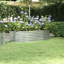plantekasse 152x80x36 cm galvaniseret stål sølvfarvet