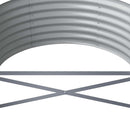 plantekasse 224x80x36 cm galvaniseret stål sølvfarvet