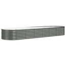 plantekasse 296x80x36 cm galvaniseret stål grå
