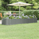 plantekasse 296x80x36 cm galvaniseret stål grå