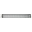 plantekasse 296x80x36 cm galvaniseret stål sølvfarvet