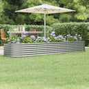 plantekasse 296x80x36 cm galvaniseret stål sølvfarvet