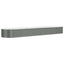 plantekasse 368x80x36 cm galvaniseret stål grå