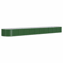 plantekasse 440x80x36 cm galvaniseret stål grøn