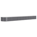 plantekrukke 440x80x36 cm galvaniseret stål antracitgrå