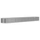 plantekrukke 440x80x36 cm galvaniseret stål sølvfarvet