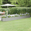plantekrukke 440x80x36 cm galvaniseret stål sølvfarvet