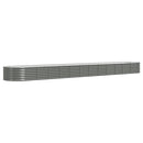 plantekasse 512x80x36 cm galvaniseret stål grå