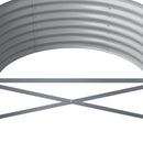 plantekasse 512x80x36 cm galvaniseret stål grå