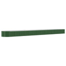 plantekasse 620x80x36 cm galvaniseret stål grøn