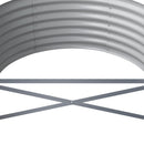 plantekasse 620x80x36 cm galvaniseret stål grøn