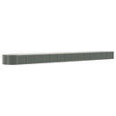 plantekrukke 620x80x36 cm galvaniseret stål grå