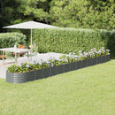 plantekrukke 620x80x36 cm galvaniseret stål grå