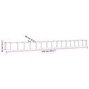 plantekasse 620x80x36 cm galvaniseret stål brun