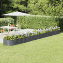 plantekrukke 620x80x36 cm galvaniseret stål antracitgrå