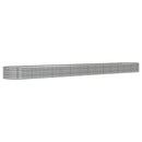 plantekrukke 620x80x36 cm galvaniseret stål sølvfarvet
