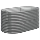 plantekasse 152x80x68 cm galvaniseret stål grå