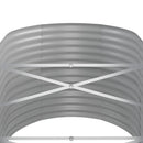 plantekasse 152x80x68 cm galvaniseret stål brun